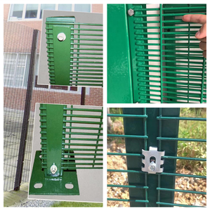 Galvanized Clear View Anti Theft Anti Cut <strong>Fence</strong> 358 Anti Climb High <strong>Security</strong> Welded Wire <strong>Mesh</strong> <strong>Fence</strong> Panels - Product Image 5