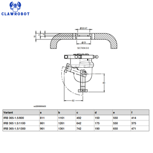 CLAWROBOT Robot Robot arm Robot Gripper ABB 5-Axis 1.5kg Delta Robot for Top Loading, Secondary Packaging Material Handling - Product Image 3