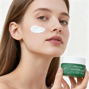OEM ODM Gentle Natural Tea Tree Cica Calming Repairing <strong>Face</strong> <strong>Cream</strong> for Strengthening Skin Barrier Relieving Irritation - Product Image 4