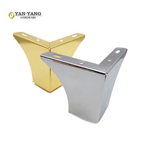 Pieds de canapé en métal YANYANG, accessoires, pieds chromés 55 mm, remplacements pour canapé-lit, fabricant de pieds de meubles
