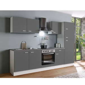 Cucina Compatta Moderna per Interni con Moduli Completi, Armadietti per Organizzazione, Frigorifero, Fornello <span class=keywords><strong>e</strong></span> Lavello - Product Image 3