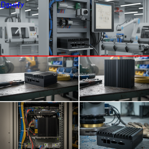 Boîtier PC embarqué sans ventilateur en alliage d'aluminium 6063 personnalisé Domify, châssis industriel, carte mère <span class=keywords><strong>SBC</strong></span> 3,5 pouces, conception ODM OEM, logo couleur - Product Image 5