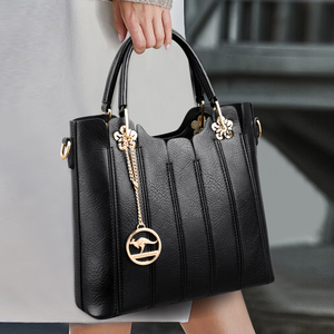 Nouveau sac bandoulière tendance grande capacité en cuir PU souple pour femme, sac à main de luxe de créateur - Product Image 1