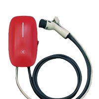 Nouvelle borne de recharge pour véhicules électriques intelligente 240V, Wi-Fi, câblée, intérieure/extérieure, station de recharge, contrôle par application, RFID, voitures électriques, sortie 7KW, 400V