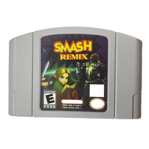 Cartouche de jeu pour console N64 USA NTSC version 64 bits, série Mario <span class=keywords><strong>Smash</strong></span> REMIX - Product Image 1