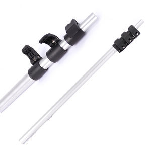 環境に優しいアルミニウム製 多目的伸縮ポール クランプロックとPVCハンドル付き - Product Image 1