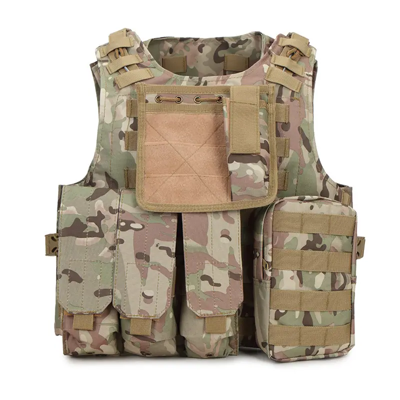 Tactische Uitrusting Snel Los Outdoor Training Chalecos Molle Camo Combat Body Protection Plate Carrier Tactisch Vest