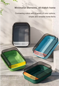 Vente Directe – <span class=keywords><strong>Bac</strong></span> <span class=keywords><strong>à</strong></span> Litière pour Chat Écologique 20L en Plastique Grand Format avec Nettoyage Facile, <span class=keywords><strong>Bac</strong></span> <span class=keywords><strong>à</strong></span> <span class=keywords><strong>Sable</strong></span> Intérieur Durable en PP, Kit d'Accessoires de Toilette - Product Image 2