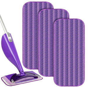 Tampons de serpillière réutilisables compatibles avec <span class=keywords><strong>Swiffer</strong></span> <span class=keywords><strong>WetJet</strong></span>, recharges de serpillière lavables en microfibre pour usage humide et sec, compatibles avec les sols en bois dur - Product Image 1