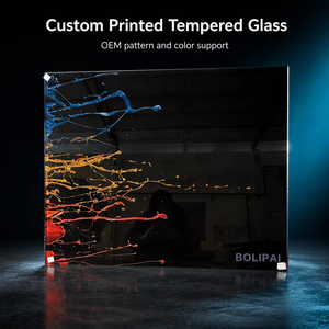 Pannello Decorativo in <span class=keywords><strong>Vetro</strong></span> <span class=keywords><strong>Temperato</strong></span> con Stampa Digitale UV Personalizzata, per Cucina e Pareti - Product Image 1