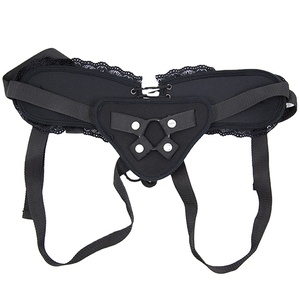 Lace Bondage Strapon <strong>Dildo</strong> <strong>Pants</strong> With O-ring Adjustable Corset Style Harness Lesbian Sex Toy - Product Image 1