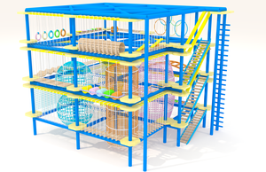 Parc d'aventure intérieur pour enfants avec <span class=keywords><strong>tyrolienne</strong></span> et trampoline en altitude - Product Image 3