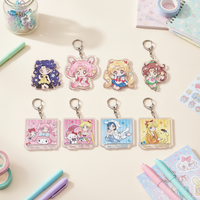YAKELIKE Lindo Abrebotellas Personalizado de Metal con Diseño de Anime Sailor Moon Tsukino Usagi, Impresión UV, Resistente al Agua, Llavero Personalizado