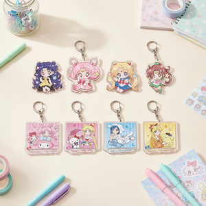 YAKELIKE Lindo Abrebotellas Personalizado de Metal con Diseño de Anime Sailor Moon Tsukino Usagi, Impresión UV, Resistente al Agua, Llavero Personalizado - Product Image 4