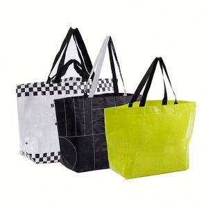 Bolsa de Compras Reutilizable Personalizada, Bolsa de Tela Laminada con Logotipo Impreso y Tamaño Personalizado - Product Image 1