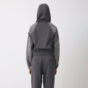 กางเกงวอร์มผู้หญิง KingSen ผ้าฝ้าย 100% สีสันตัดต่อ เอวยางยืด กระดุมแป๊กที่ชายกางเกง ขากว้าง ทรงหลวม สวมใส่สบาย - Product Image 5