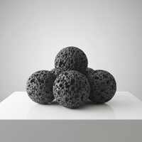 Perles de pierre de lave volcanique naturelle, boules de pierre ponce, diffuseur d'huiles essentielles