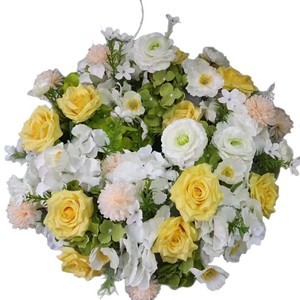 Galvanisierter Blumenständer für den Gang, Hochzeitstisch-Blumengirlande, passende künstliche Schleierkraut-Blumendekoration für Hochzeiten - Product Image 5