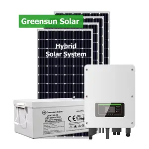 استخدام المنزلي الصغيرة 5kw لوحة طاقة شمسية للطاقة الشمسية نظام الرياح الشمسية الهجين 5kva نظام الطاقة الشمسية