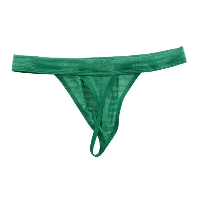 Slip perizoma con logo personalizzato perizoma mutandine erotiche maschili perizoma da uomo in pelle perizoma elastico