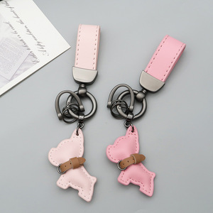 Porte-clés tendance <span class=keywords><strong>en</strong></span> métal et cuir personnalisé avec nom, pendentif pour chien, <span class=keywords><strong>moto</strong></span>, voiture, gravure laser de texte, dessin animé, cadeau pour femmes et hommes - Product Image 6