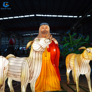 Sgl073 Hot Sale Chinese <span class=keywords><strong>Lantern</strong></span> Fabriek Custom Christianity Jesus Thema Lantaarn Festival Voor Decoratie - Product Image 4