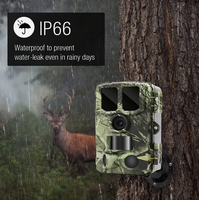 Caméra de surveillance de la faune en extérieur avec détection de mouvement, connexion sans fil 4K 48M, contrôle par application WiFi, portée IR 20m/85ft, télécommande