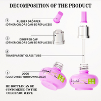 Flacon compte-gouttes en verre rouge portable de 30ml en gros emballage vide d'huile essentielle et de cosmétiques Volume de 100ml pour diffuseurs