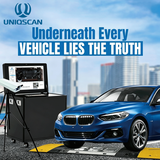 UNIQSCAN UV300-M UVSS/UVIS Car Inspection Systems Bomb Detector Under Vehicle System with Linear Array CCD Scanning