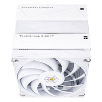 Pour dissipateur thermique double tour Royal Knight 120 WHITE 120mm à roulement fluide PWM pour refroidissement de boîtier d'ordinateur en cuivre et aluminium