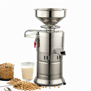 Máquina para hacer leche de soya de acero inoxidable, eléctrica, de alta capacidad, fácil de operar, de gran tamaño, mezcladora de alimentos. - Product Image 1