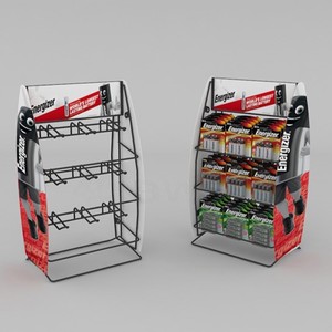 Présentoir métallique pour huile de lubrification de voiture de moteur Présentoir pour batterie automobile et support pour batterie - Product Image 3