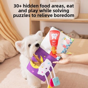 Tapis olfactif <span class=keywords><strong>et</strong></span> <span class=keywords><strong>livre</strong></span> de senteurs pour chien, jouet interactif éducatif de recherche de friandises, plus de 30 zones de dissimulation, jouet sonore anti-stress <span class=keywords><strong>et</strong></span> anti-ennui - Product Image 2