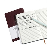 Carnet A5 personnalisable haut de gamme avec couverture rigide en PVC recouverte de tissu, idéal pour les réunions de travail et les procès-verbaux, utilisation créative