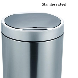 Stainless Steel Metal Trash <b>Bin</b> with Touchless <b>Sensor</b> Smart Garbage Can with Powder Coating for Supermarkets - Product Image 3