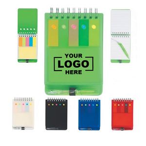 Waterproof Portable Notebook with PP Plastic Cover and Pen for Meetings and <b>Notes</b> Customizable Promotional Item - Product Image 1
