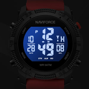 <span class=keywords><strong>Naviforce</strong></span> นาฬิกาผู้ชาย7104 BBE นาฬิกาข้อมือกีฬาแฟชั่นมีไฟ LED นาฬิกาดิจิตอล - Product Image 5