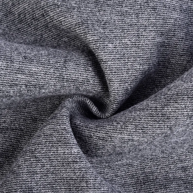 50% acrilico 50% poliestere autunno inverno materiale lana Tweed tessuti per cappotti spazzolati
