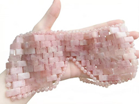 Masque pour les yeux en quartz rose naturel, masque rafraîchissant en cristal rose pour les yeux gonflés et les cernes