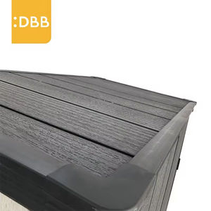 Bâtiments préfabriqués 4Ft 5Ft 6Ft Outil d'<span class=keywords><strong>armoire</strong></span> verticale <span class=keywords><strong>de</strong></span> <span class=keywords><strong>jardin</strong></span> Toit plat durable Salle d'utilité Boîte <span class=keywords><strong>de</strong></span> rangement à double porte anti-rongeurs - Product Image 4