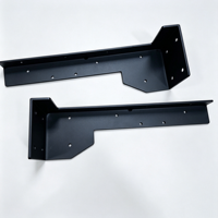 Supports de montage métalliques robustes personnalisés en acier, aluminium et acier inoxydable, revêtus par poudre