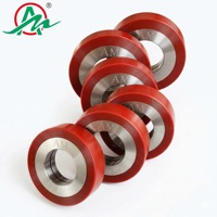 Roue motrice robuste en polyuréthane (PU) avec noyau en acier et gorge de clavette - Rouleau de chenille en uréthane haute charge pour machines industrielles