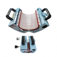 Presse à chaud portable semi-automatique pour gobelets 30oz et tasses fines 20oz, avec poignée bleu clair, pour sublimation DIY à domicile et petites entreprises