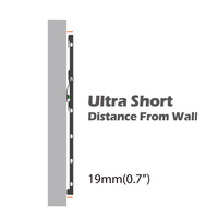 Untuk VESA Maksimal 600*400mm Dudukan TV LCD Universal Anti-pencurian Baja Gulung Dingin Kapasitas Beban 45kg Dudukan TV Dinding dengan Kunci
