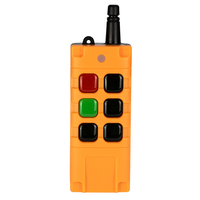 High power 6 channel 2000M industrial remote control 433MHZ rechargeable wireless remote control