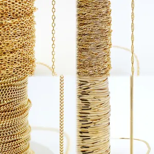 Grosir kustomisasi gelang kalung cetakan AU375 9K produsen emas asli pembuatan perhiasan permanen