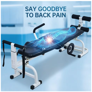 Cama <span class=keywords><strong>de</strong></span> Tracción Ortopédica Espinal para Terapia Cervical y Lumbar, Mesa <span class=keywords><strong>de</strong></span> Descompresión Espinal Manual Ajustable, Certificación CE, Metálica, <span class=keywords><strong>2</strong></span> Años <span class=keywords><strong>de</strong></span> Garantía - Product Image 2