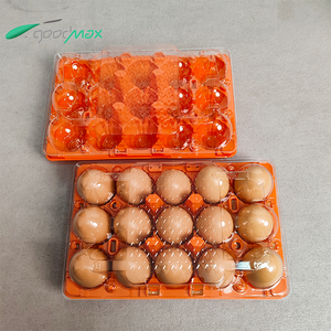 Supermarket Disposable <strong>Egg</strong> Packaging Box Food-Grade PET Plastic 15-Hole <strong>Egg</strong> Tray Blister Process Type - Product Image 2