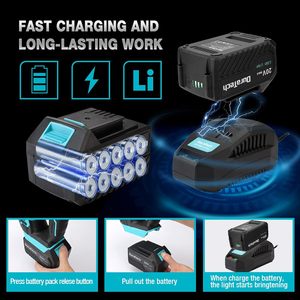 Cordless Jig <b>Saw</b> 20V Brushless Motor Industrial/DIY Adjustable Speed Dust Blower with 7Pc Blades Tool Kit for Wood Metal <b>Plastic</b> - Product Image 3