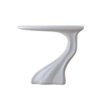 Tables consoles contemporaines pour salon, style nordique moderne, luxe léger, entrée, couloir, noir et blanc, en bois